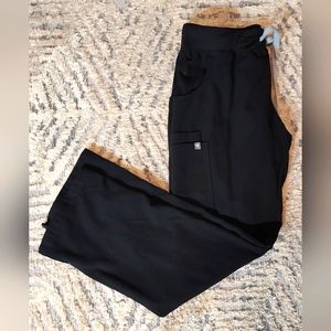 Figs black kade cargo pants